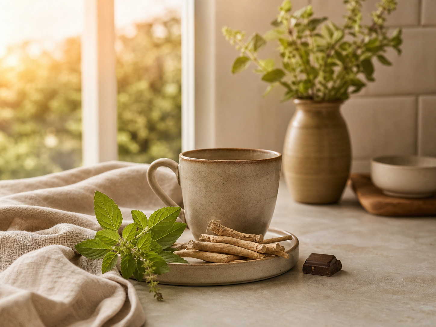 Daily herbal wellness ritual